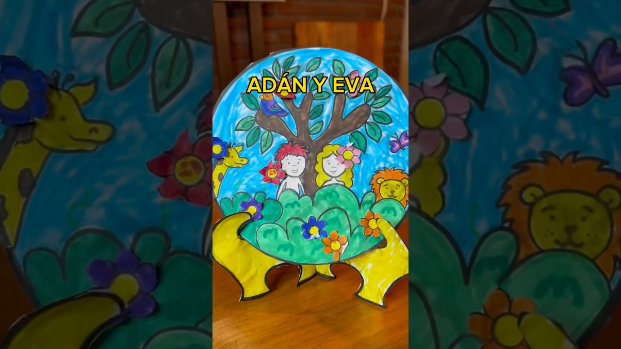 Adán y Eva!!#escuelabíblica #escueladominical #iglesiainfantil #actividadesbiblicas #adányeva