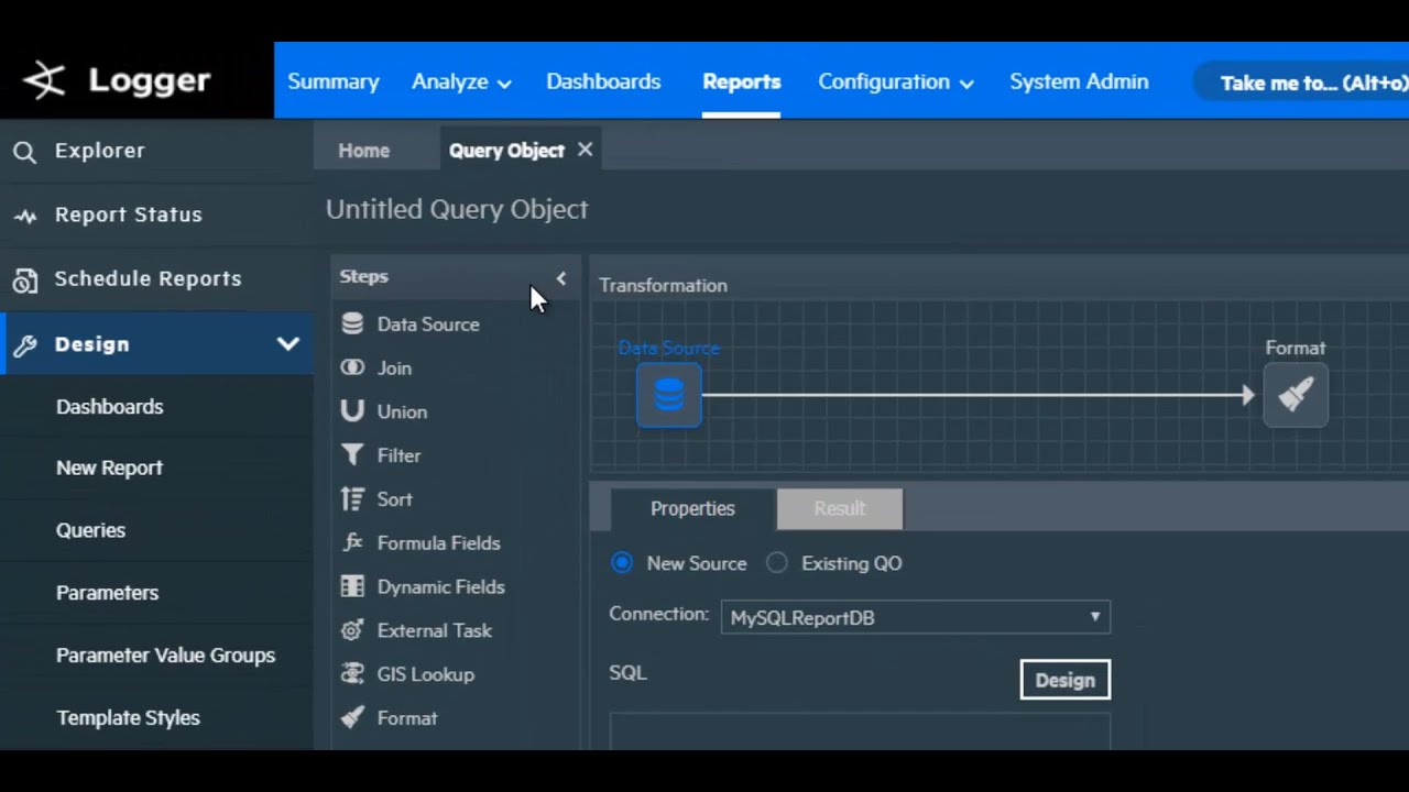 ArcSight Logger Reports | Creating Query Objects