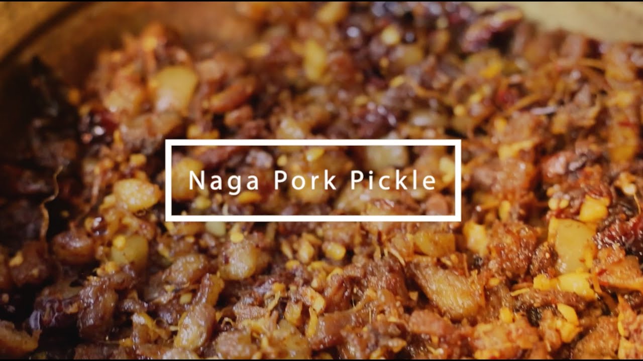 Behold!! The Naga Pork Pickle | Bamboo Shoot | Bhoot Jolokia