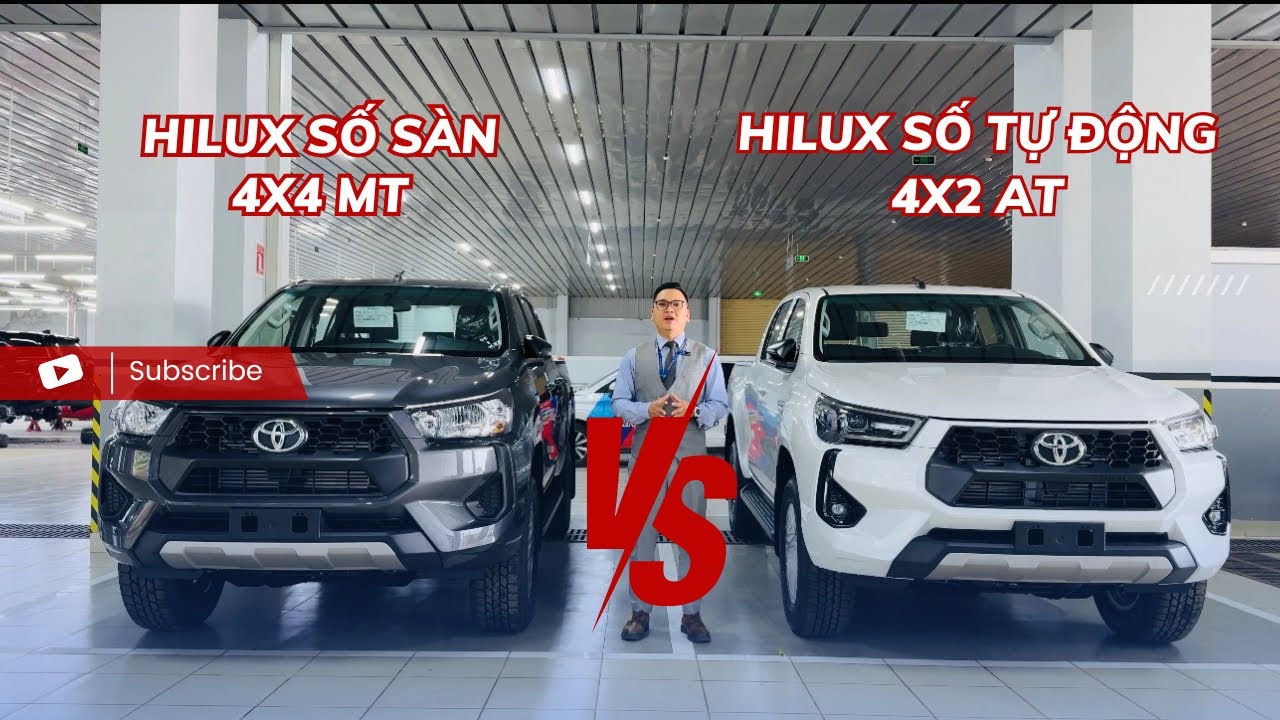 So Sánh Hilux Số Sàn 2 Cầu Và Hilux Số Tự Động 1 Cầu Phiên Bản 2025