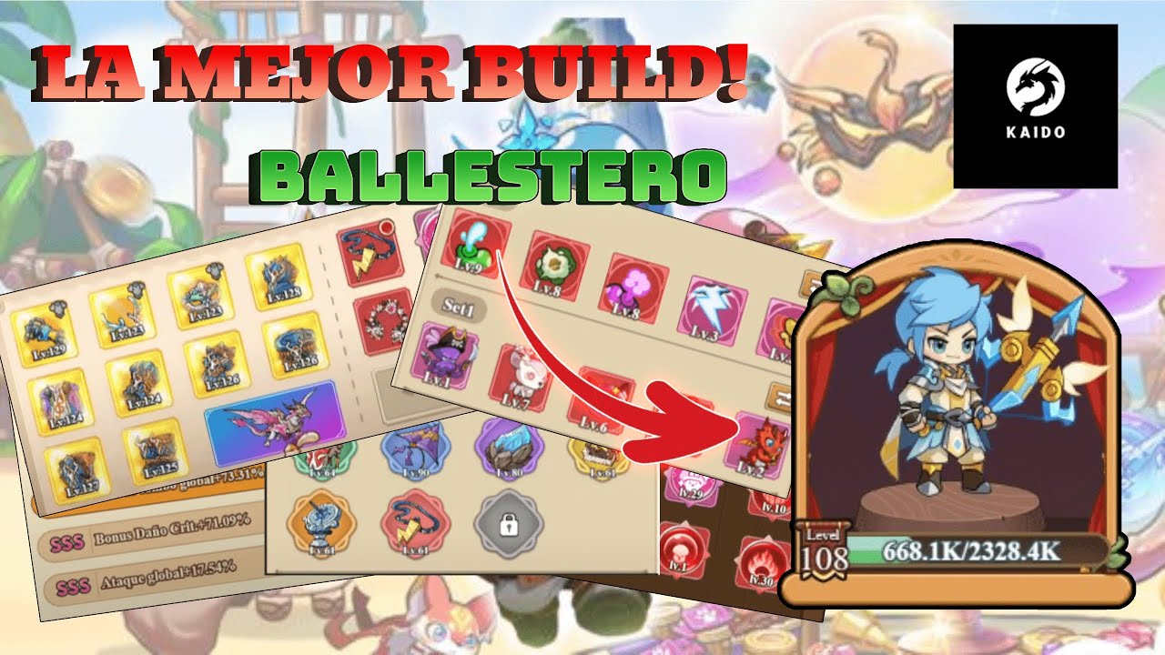 🍄🏹LA MEJOR BUILD PARA BALLESTERO 🔥🍄 / EMPERADOR ALADO (ENDGAME) / LEGEND OF MUSHROOM / Kaido