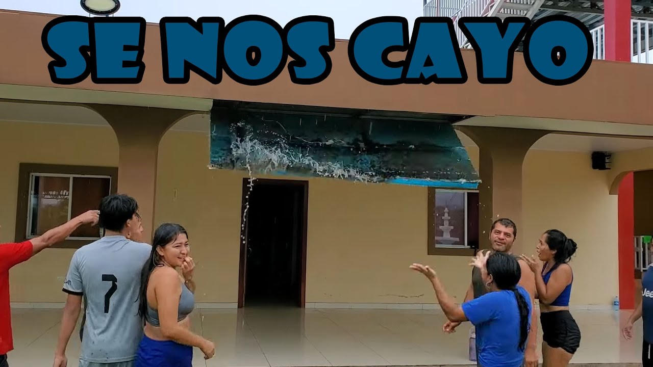 Se nos esta cayendo las instalaciones por mucha agua🥺.