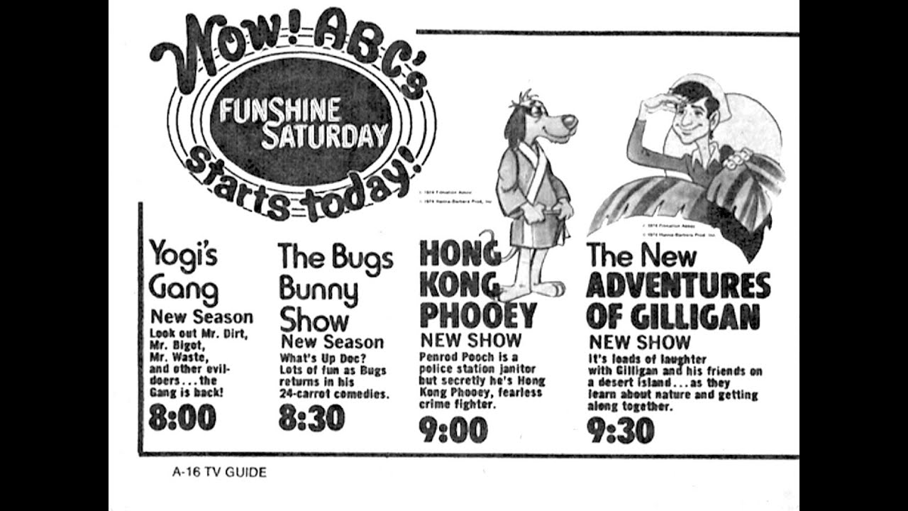 Retro Time Machine - Saturday Morning TV Guide Ads
