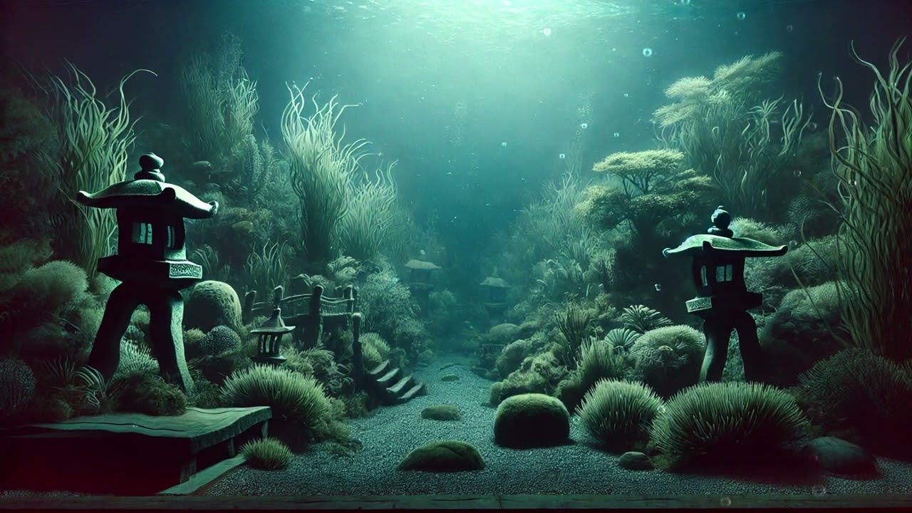 Submerged Japanese Garden | 2 Hours Ambient Sound for Sleep & Deep Focus