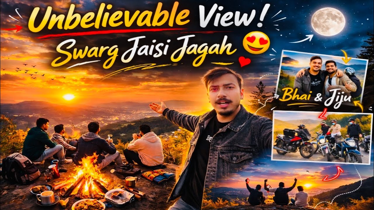 Unexpected Plan With Bhai & Jiju 😍 | Sunset + Moon View Ne Dil Jeet Liya! 🌅🌙 
