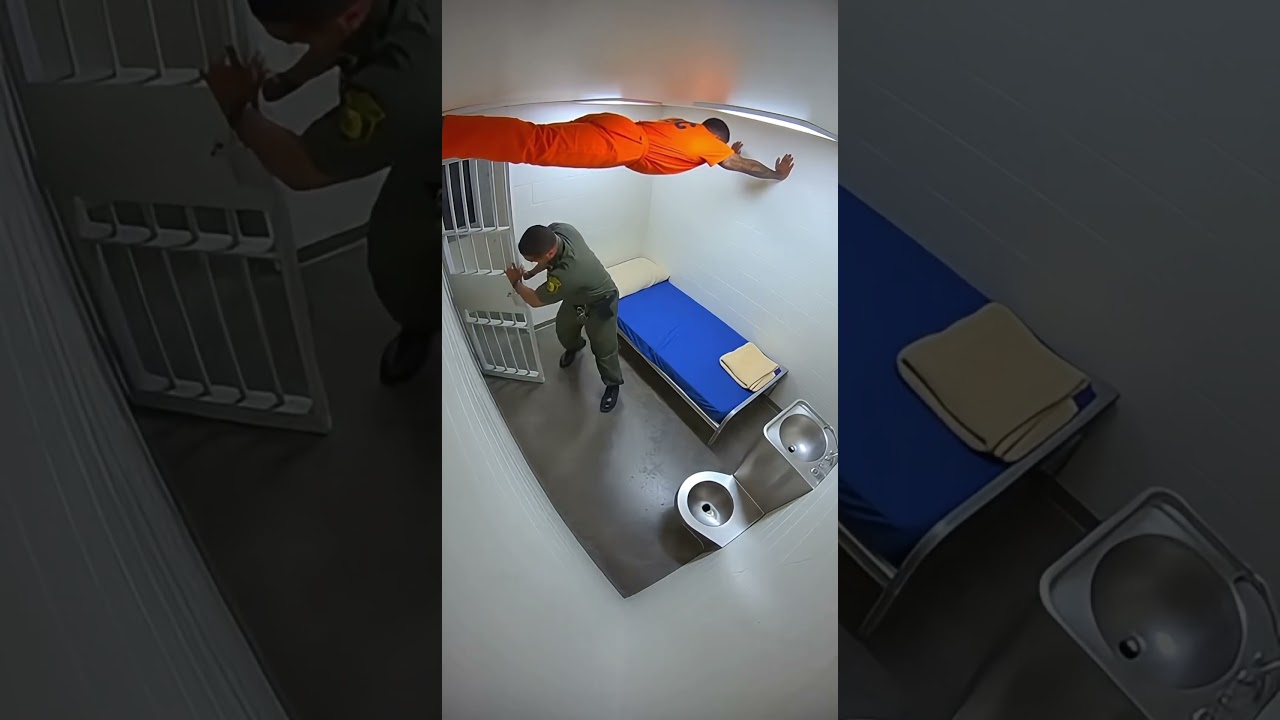 Guard Searches Cell&hellip; But the Inmate Is Hiding on the Ceiling 😳