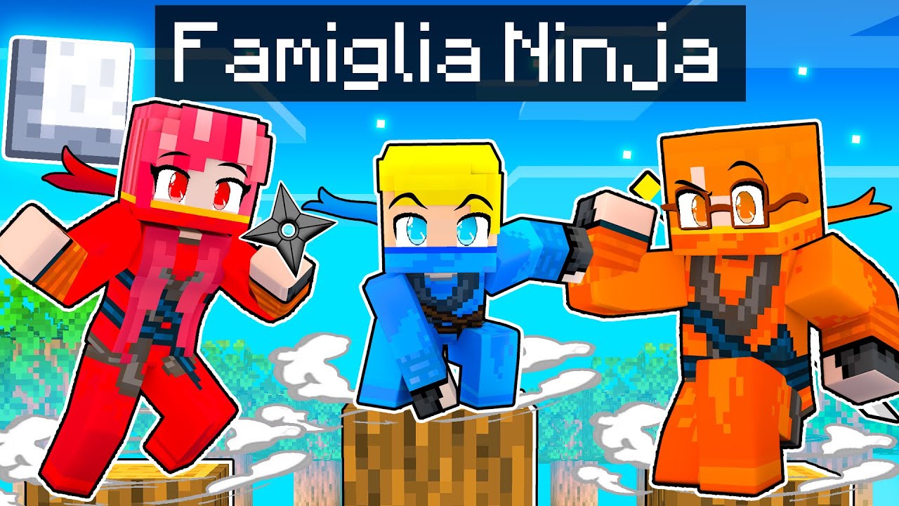 Diventiamo La Famiglia NINJA Su Minecraft!