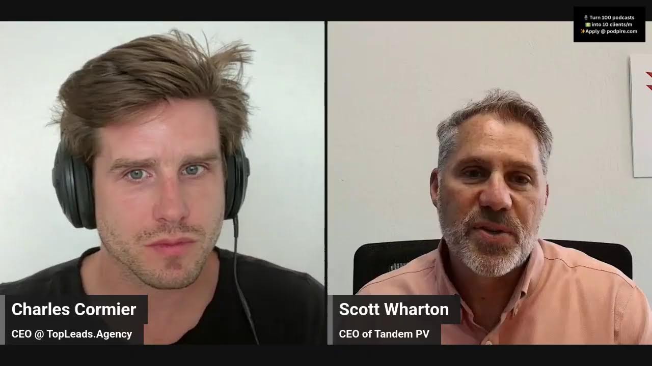 Scott Wharton, CEO @ Tandem PV
