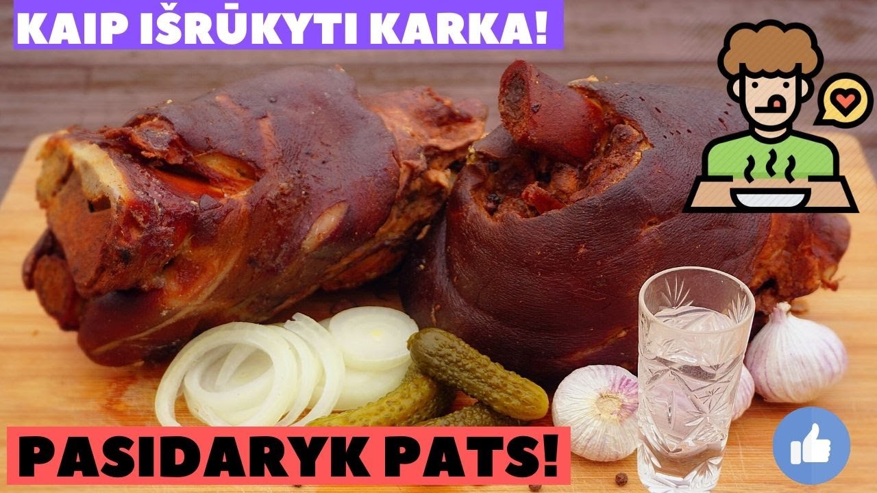 KARŠTAI IŠRUKYTA #KARKA | PASIDARYK PATS | KARŠTAS RŪKYMAS | Kaip pasigaminti karką