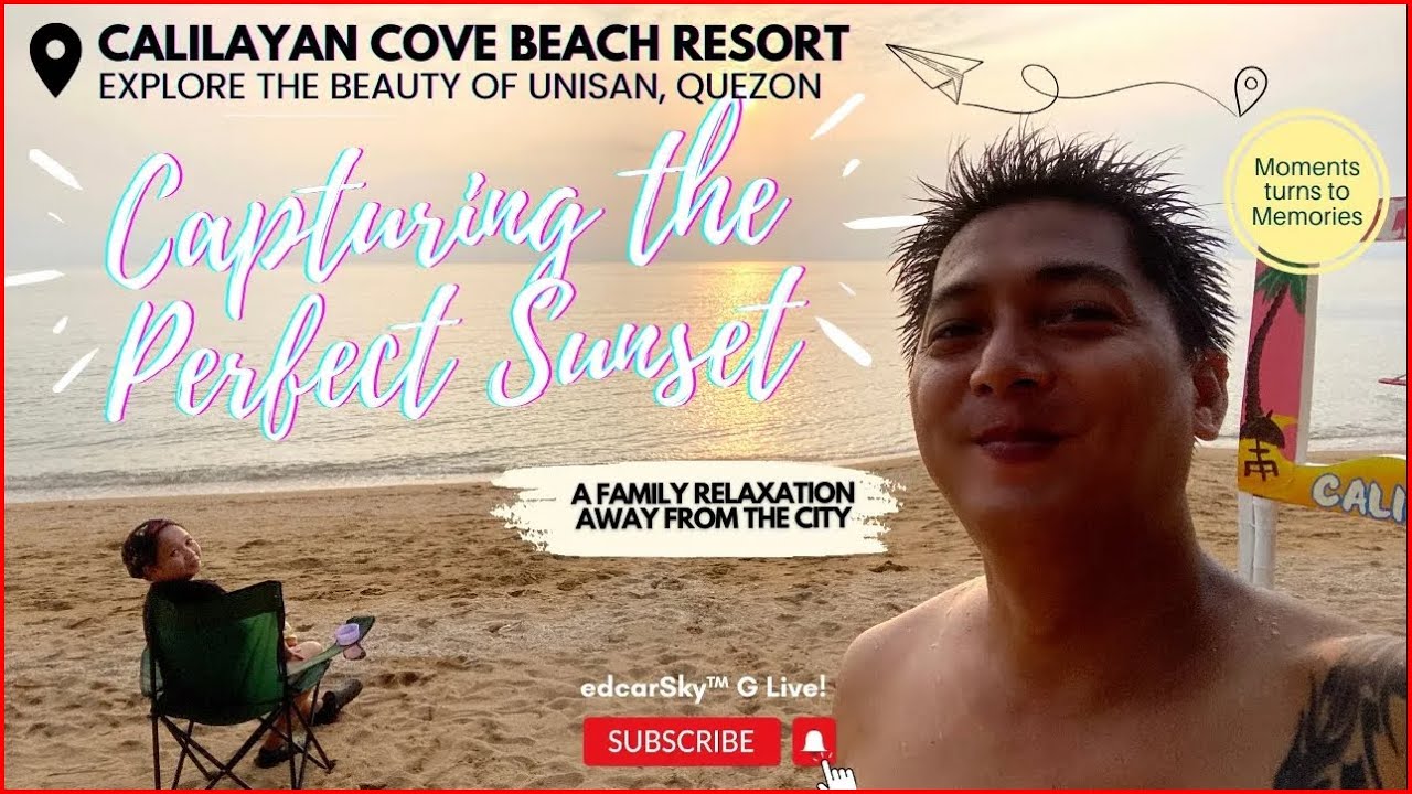 BREATHTAKING SUNSET AT CALILAYAN COVE BEACH RESORT UNISAN
