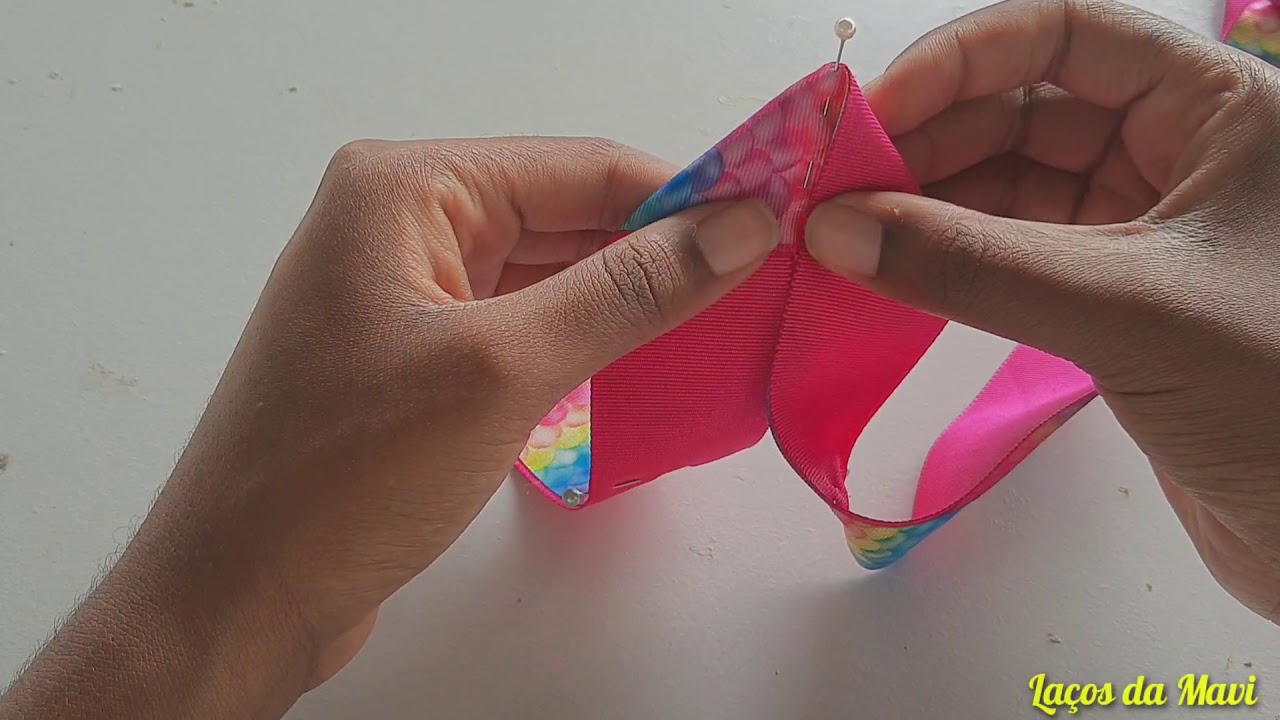 Laço metamorfose /PAP/tutorial/lace bow hair
