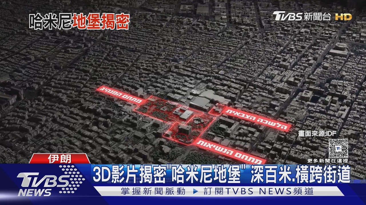 「哈米尼地堡」長這樣! 以軍3D影片揭密 深百米橫跨街道｜TVBS新聞 @TVBSNEWS02