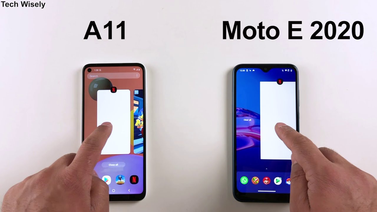 SAMSUNG A11 vs Moto E 2020 : Speed Test Comparison