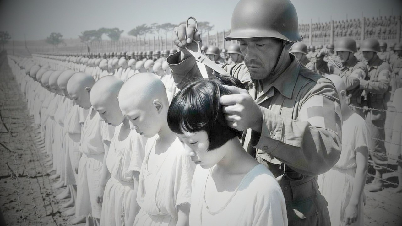 Female Japanese Prisoners Broke Down When Allied Troops Cut Off Their Long Hair