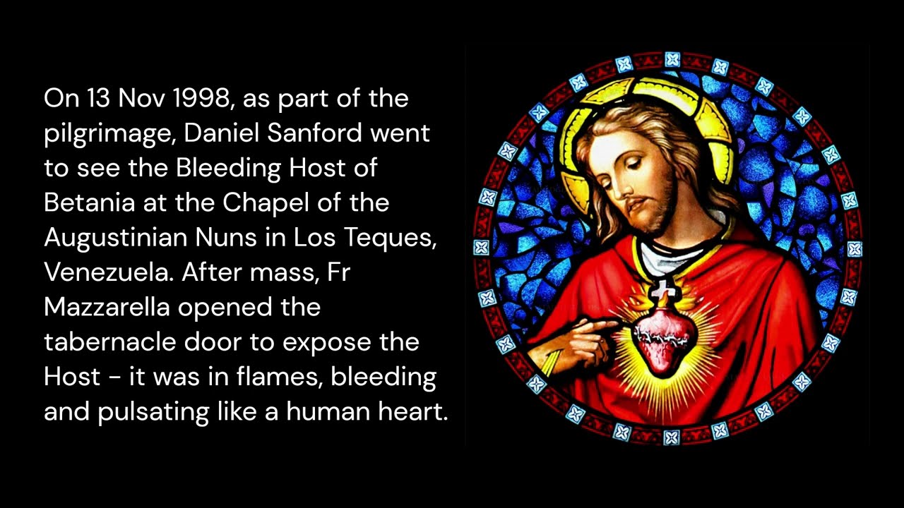 Eucharist miracle in Los Teques Venezuela on 13 November 1998
