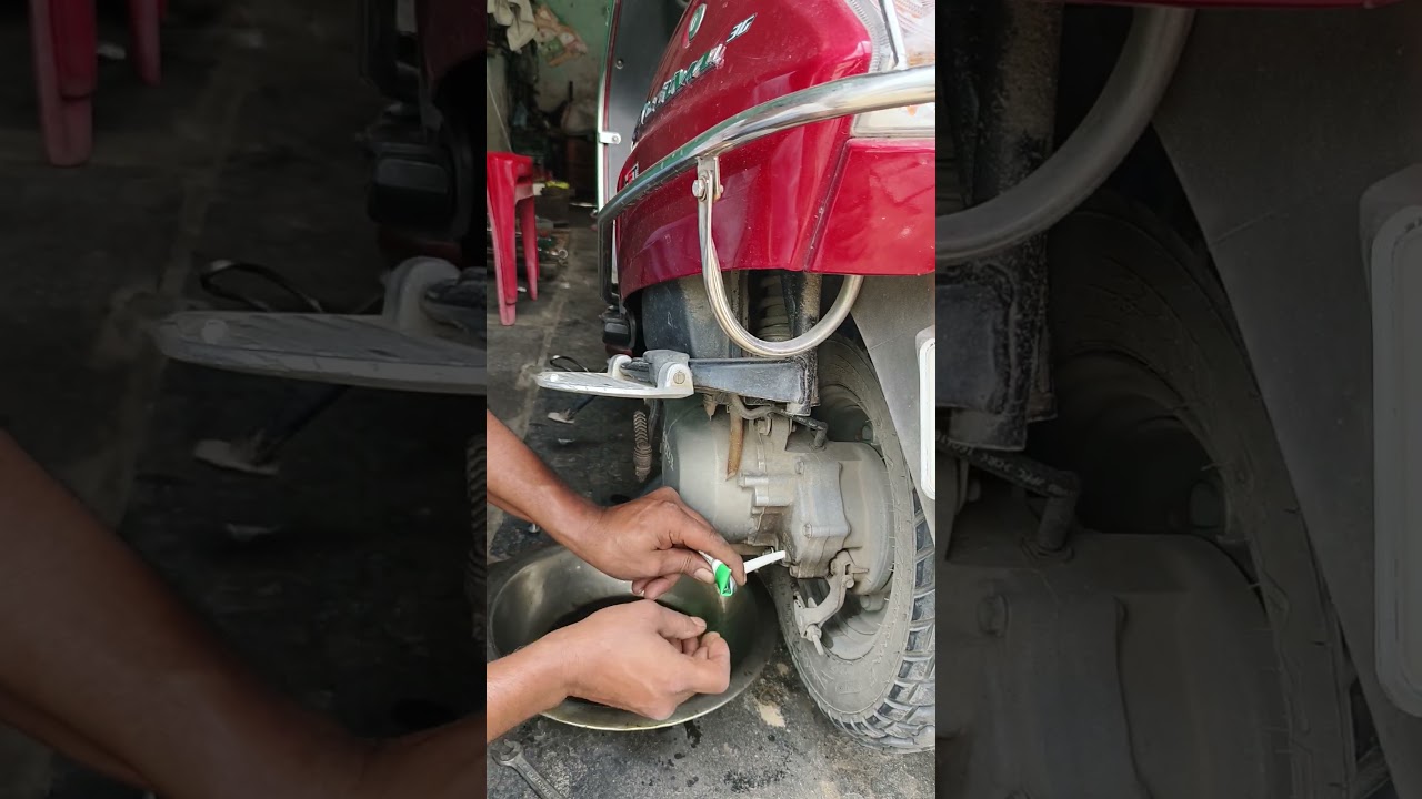 Honda Activa 4G gear oil change Skriyaz