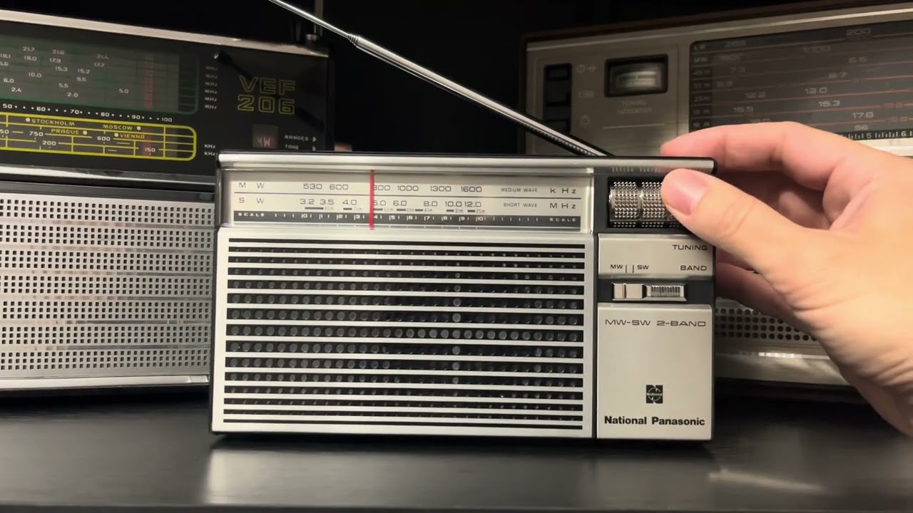 Vintage National Panasonic AM, SW teszt