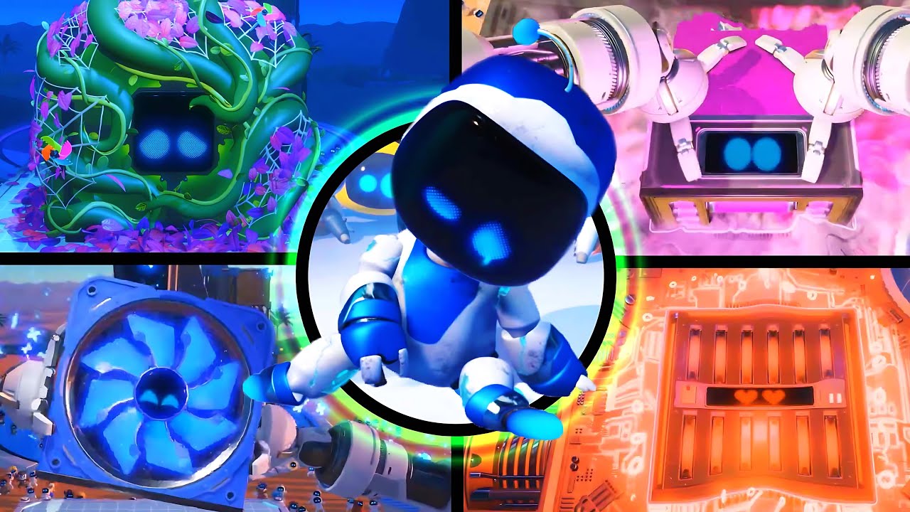 Astro Bot All Repair Scenes | Fixing the PS5