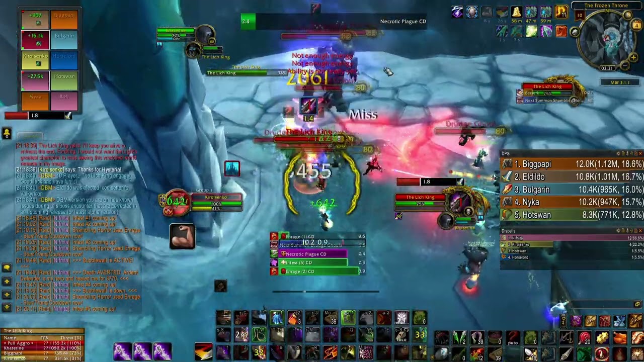 Rogue enrage dispell LK