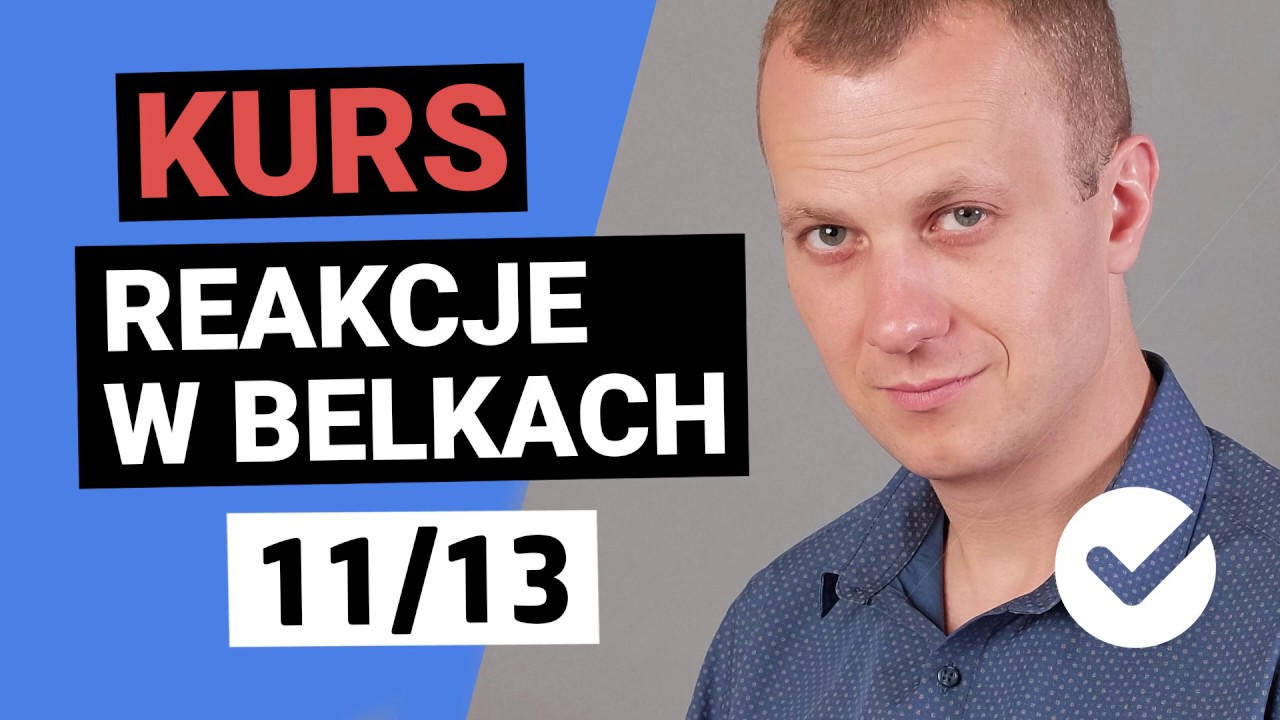 Reakcje w belkach (Kurs podstawowy) 11/13 | Jak krok po kroku obliczyć reakcje podporowe w belkach?