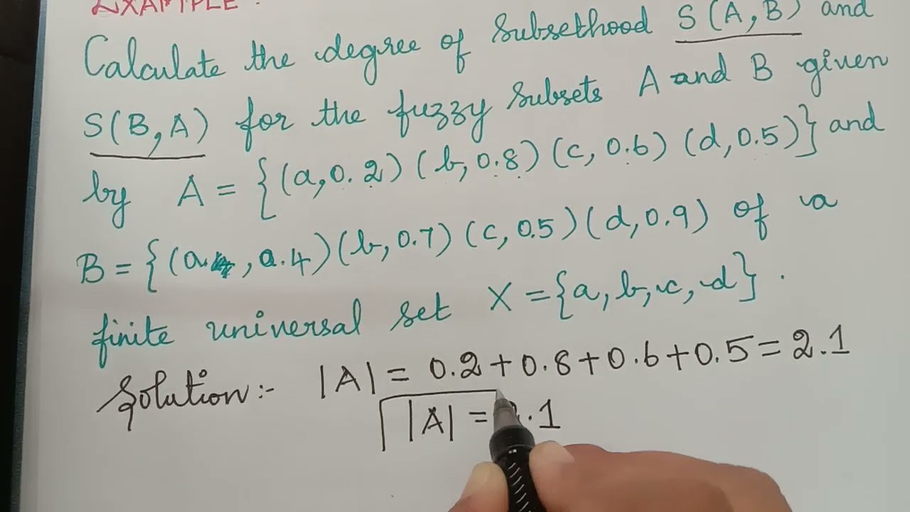 degree of subsethood || fuzzy set theory