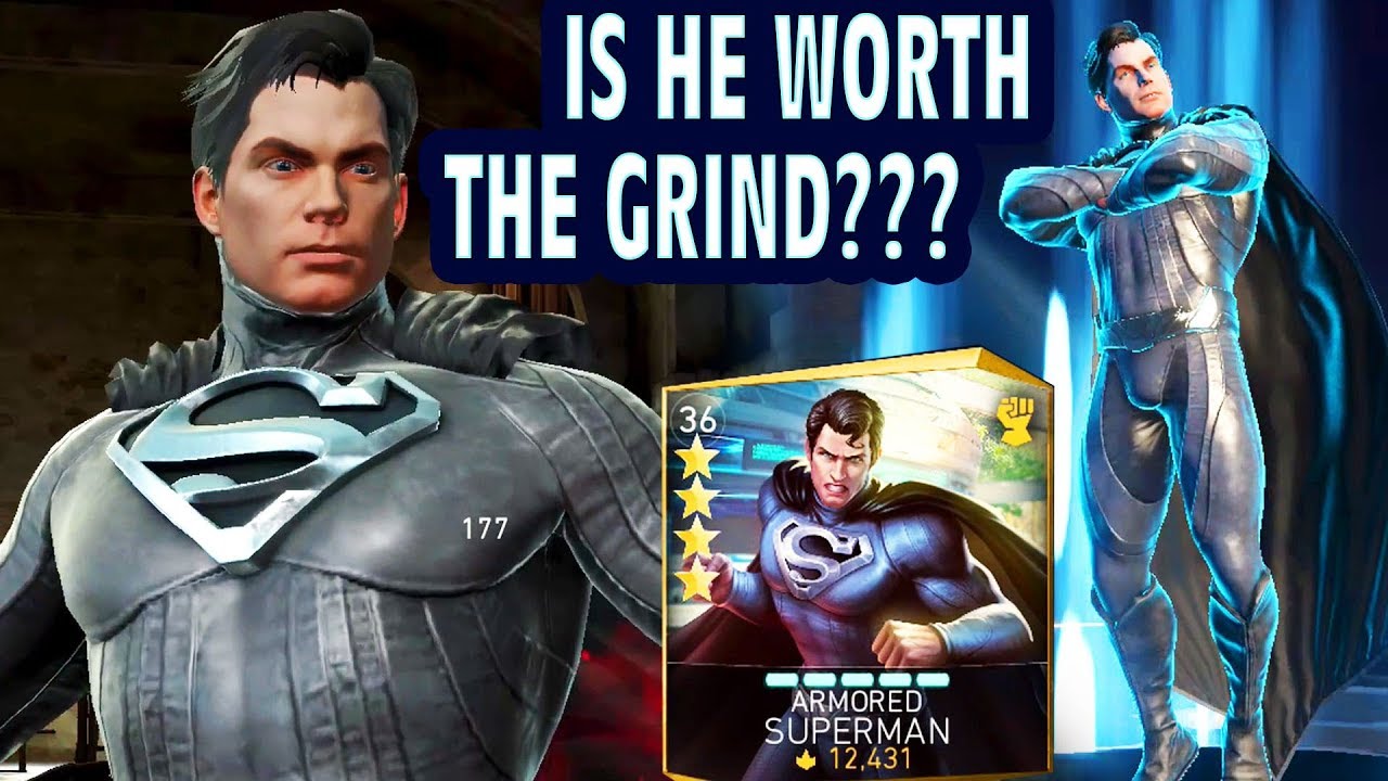 injustice 2 Mobile. Unlocking Armored Superman. Gameplay, Review, Super Move. IS HE REALLY GOOD?😶