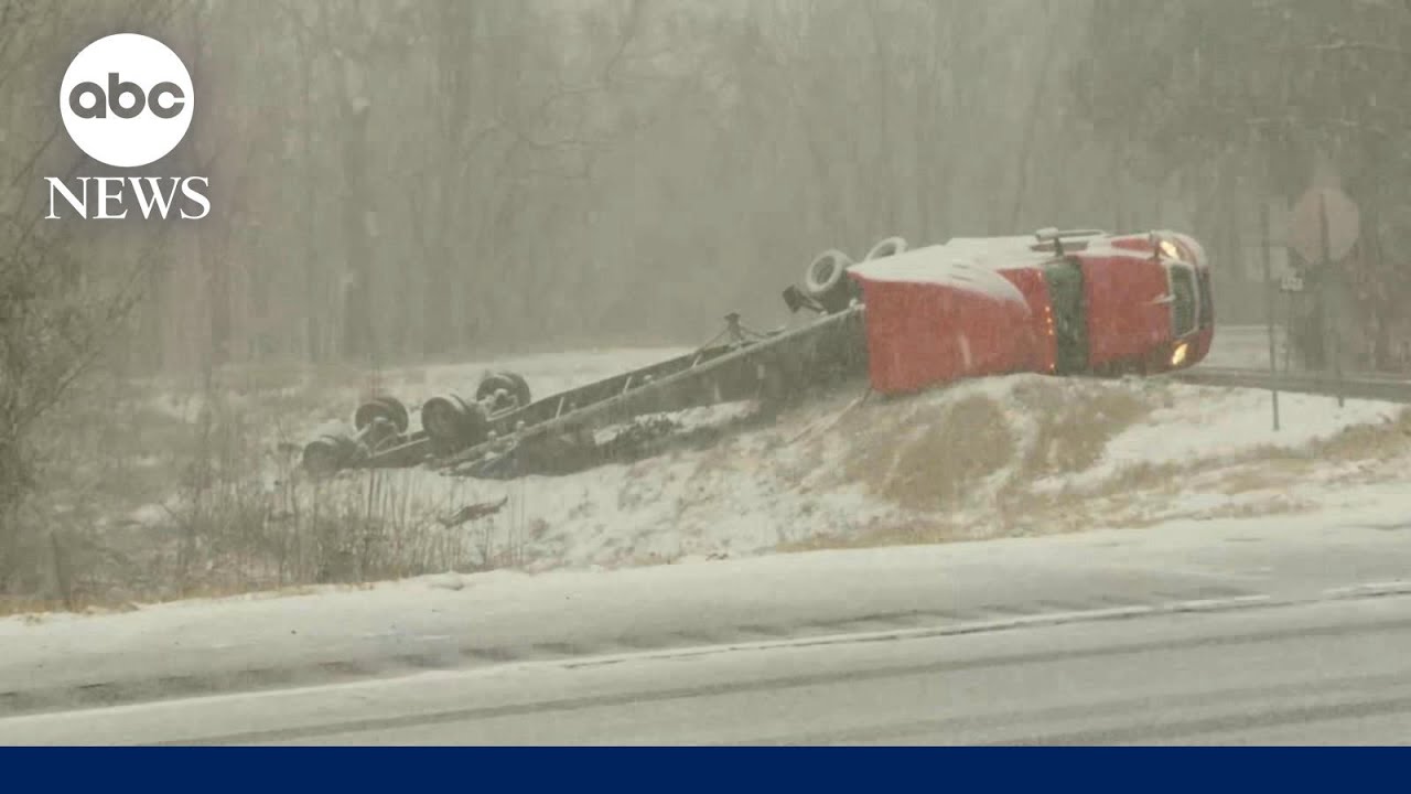 Texas to Florida, rare snow storm slams deep South