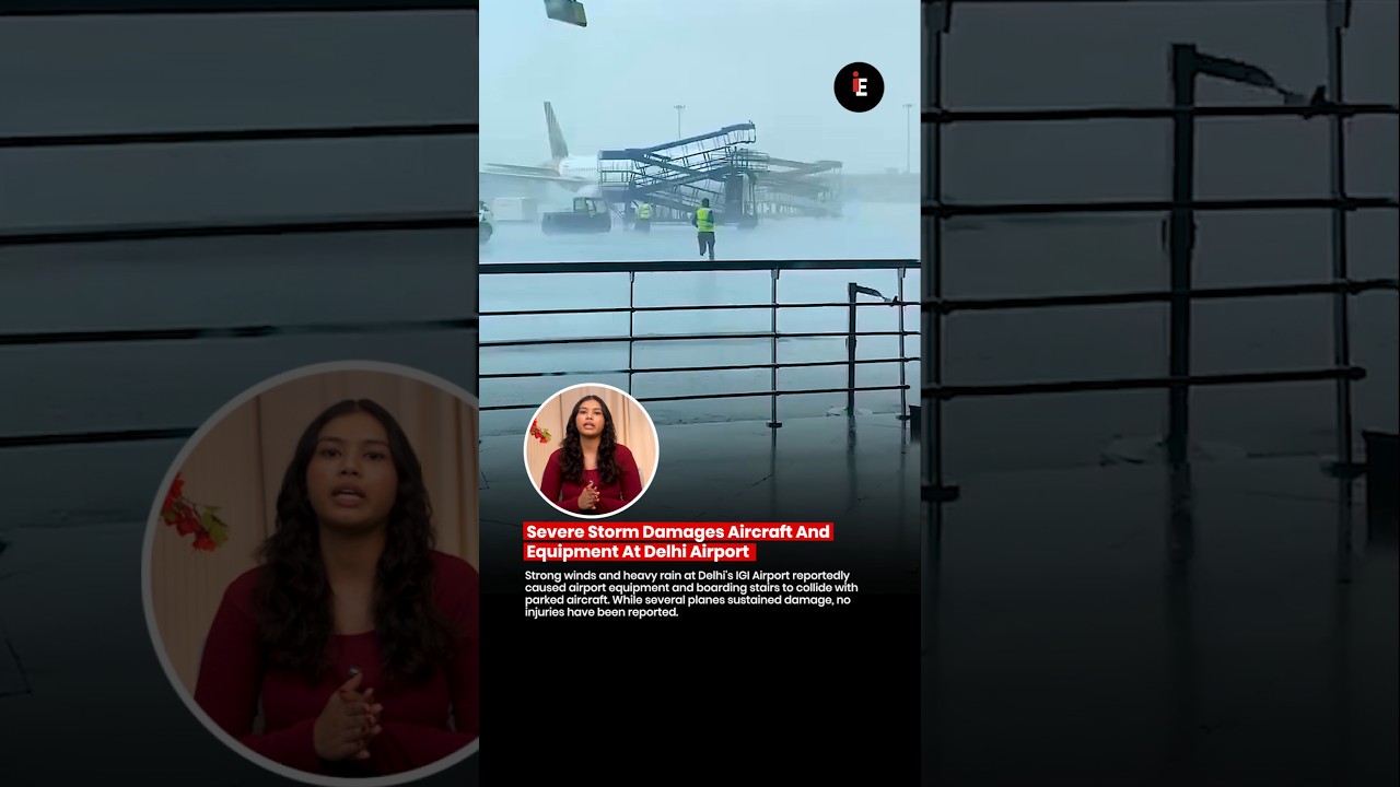 ✈️ Severe Storm Damages Aircraft And Equipment At Delhi Airport 🌩️⚠️🚨