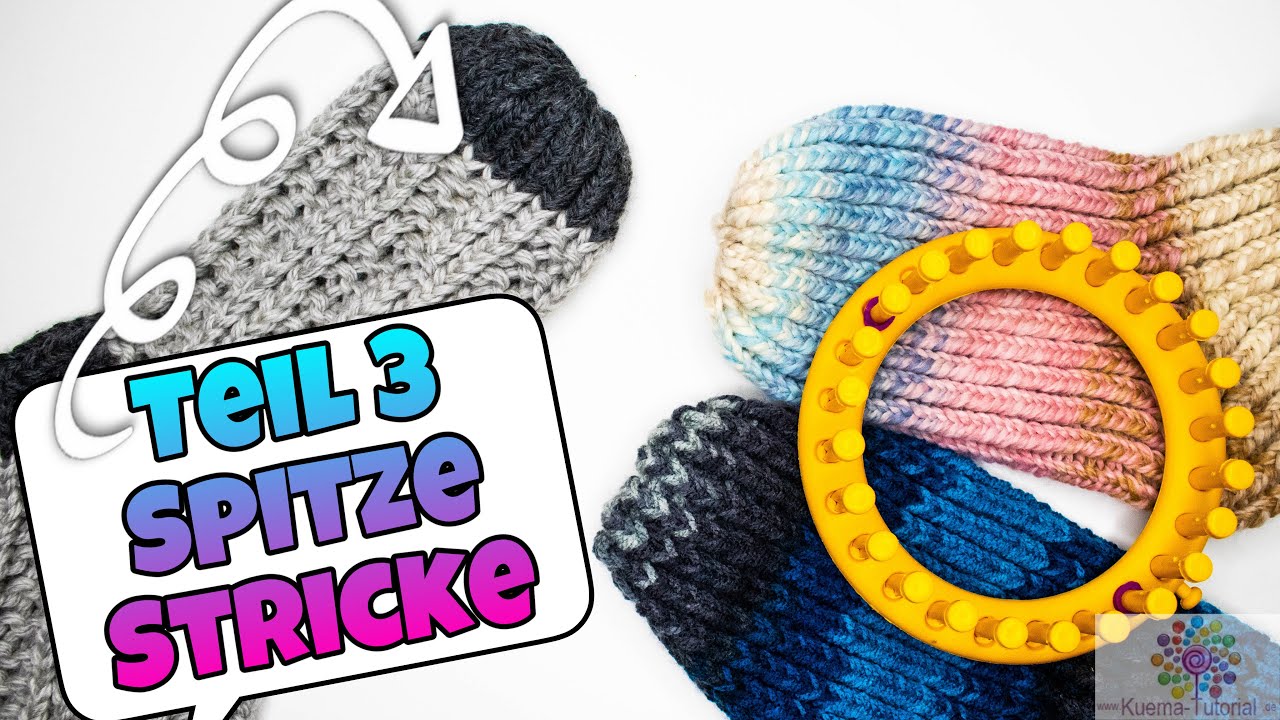 Knitting Loom Socken Stricken - Basic Teil 3 | einfache Spitze | Käppchen Spitze