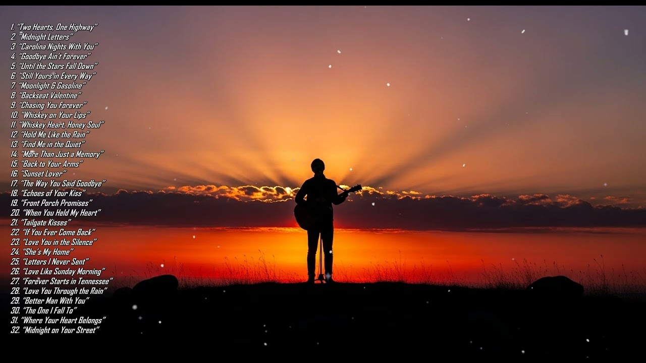 Country Love Songs Collection 💛 Acoustic Country Mix for Chill & Relaxing Nights