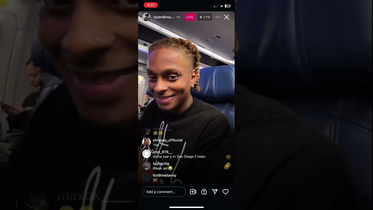 Lazer Dim 700 and Goxan On Airplane pt1 Instagram Live 7/11/2024