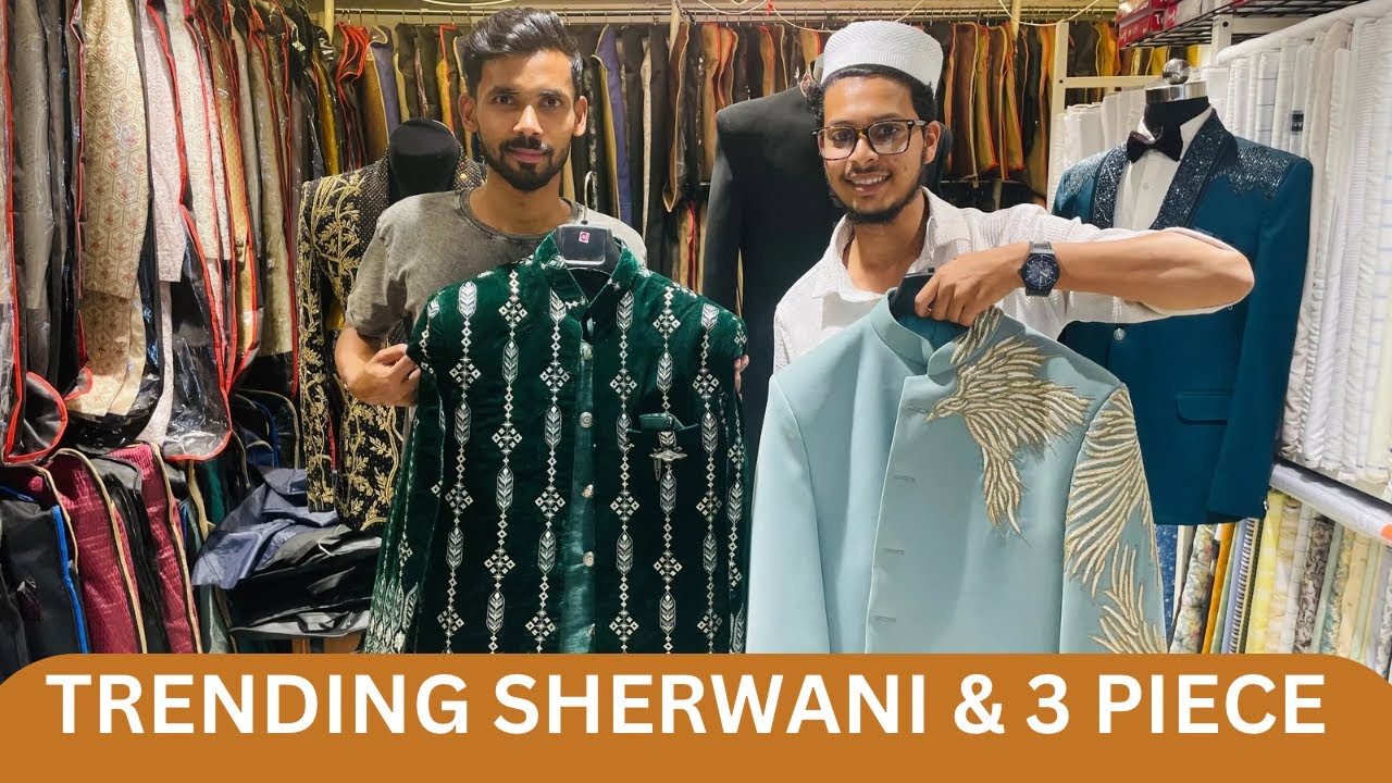Bangalore Shivaji Nagar Trending Sherwani & 3 Piece Suit || Boy’s Collection @Bakaiiti
