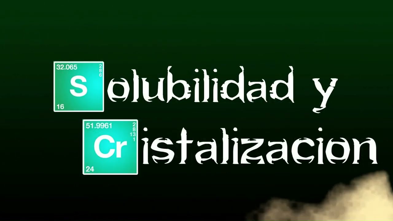 Video práctica de laboratorio: solubilidad y cristalización