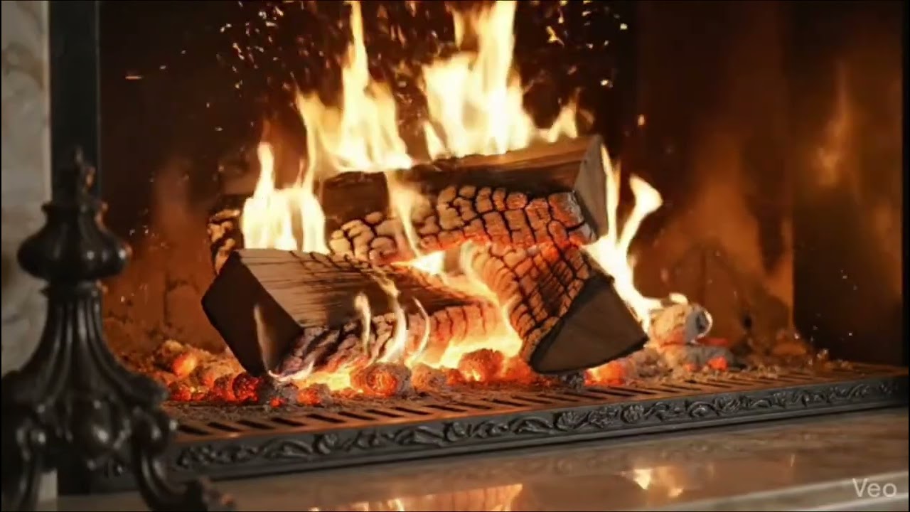 Fogata Elegante 4K🔥Ambiente Acogedor para Restaurantes Elegant Fireplace 4K🔥Cozy Ambience
