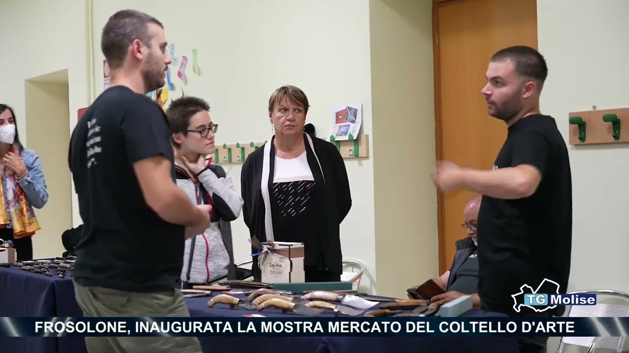 Frosolone, inaugurata la mostra mercato del coltello d'arte