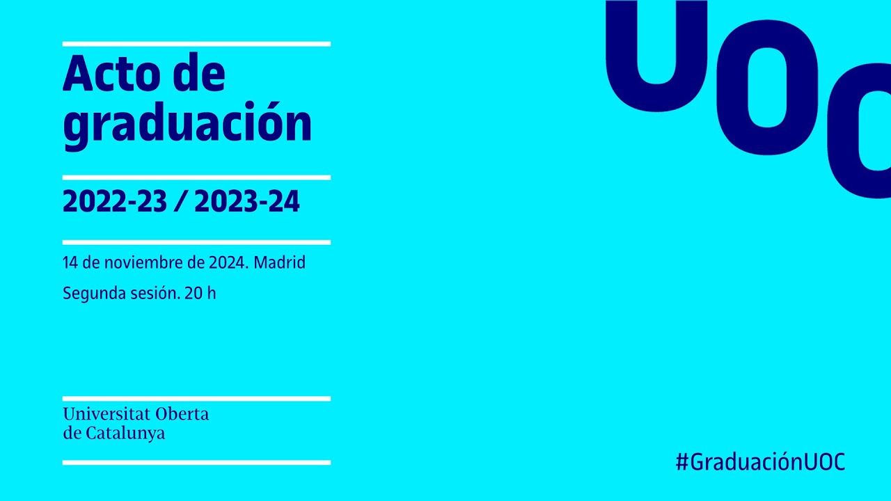 Acto de Graduación del curso 2022-2023 y 2023-2024. Madrid, sesión 20h