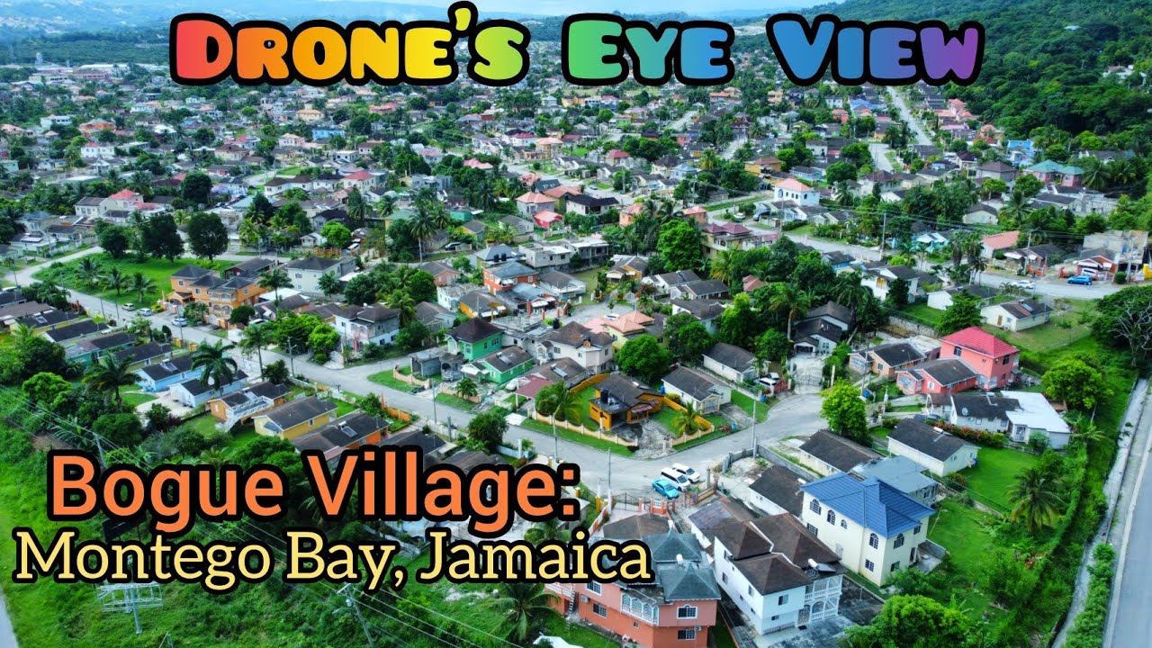 Bogue Village: St. James Jamaica | Montego Bay's Most Popular Housing Development | Drone's Eye View