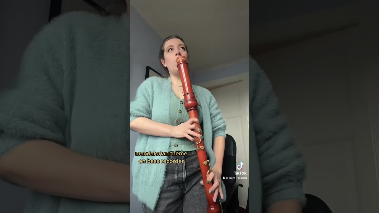 Mandalorian Theme - on a bass recorder 
