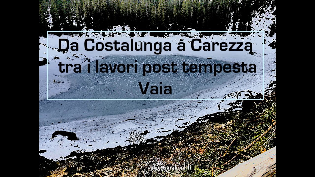 Da Costalunga a Carezza tra gli schianti della tempesta Vaia