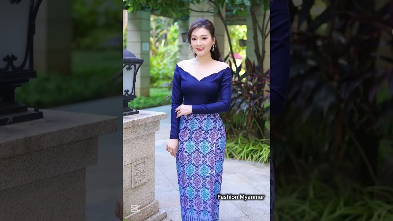 ခေတ်စားနေတဲ့ ဇင်းမယ်ဆင်လေးတွေ #fashionmyanmar #myanmardress #myanmargirls #myanmarfashion