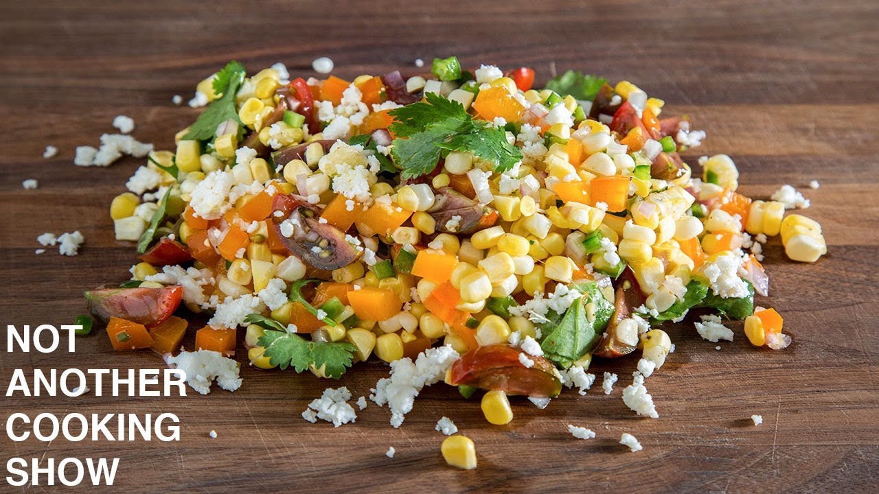 how to make a DELICIOUS RAW CORN SALAD