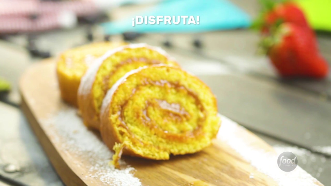 Pionono relleno de dulce de leche | Recetas Navide&ntilde;as - Food Network Latinoam&eacute;rica
