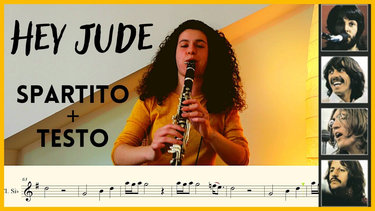 Come suonare Hey Jude - The Beatles | Spartito + Testo (Tutorial clarinetto)