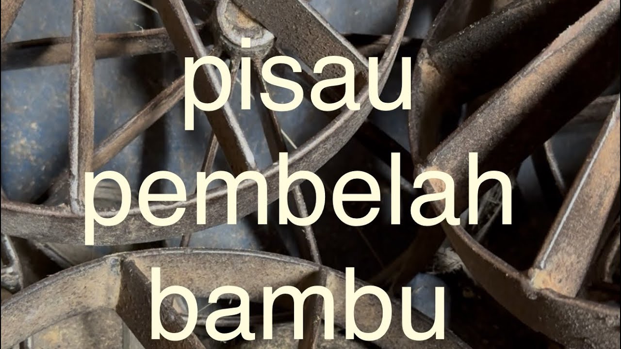 Bamboo splitting tool kit from the factory.