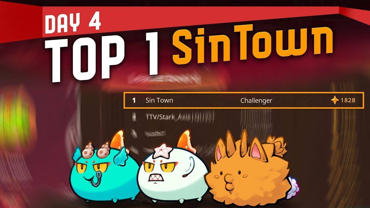 *NEW TOP 1 RANK* Axie Origin | Sin Town | Axie Infinity | Gameplay