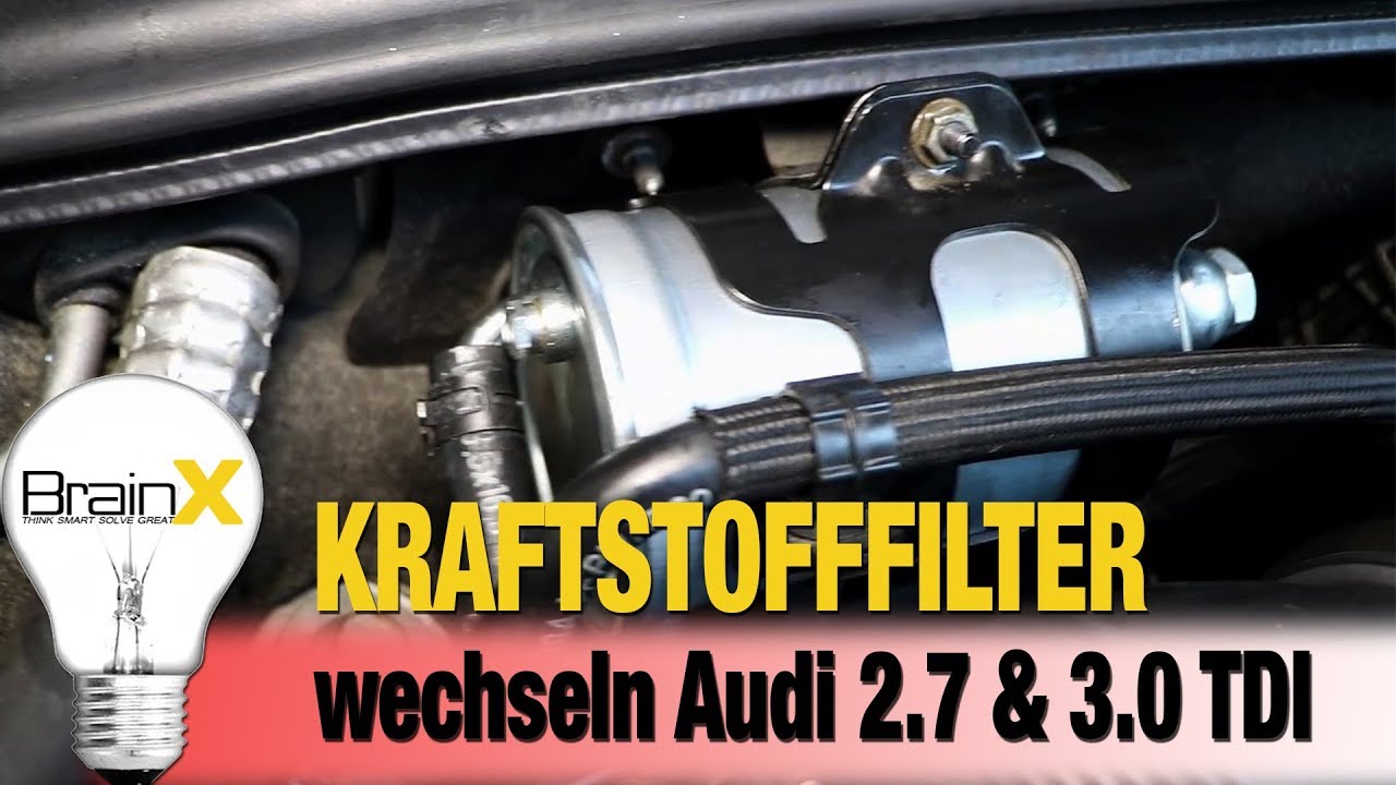 Kraftstofffilter wechseln Audi A4 A6 2.7 und 3.0 TDI