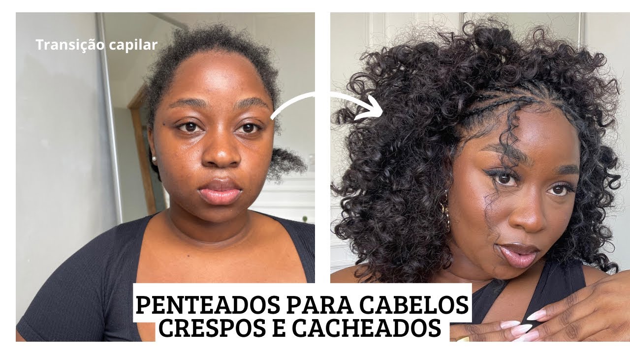 PENTEADO PARA CABELOS CRESPOS E CACHEADOS/ passo a passo #curlyhair #penteados #tutorial