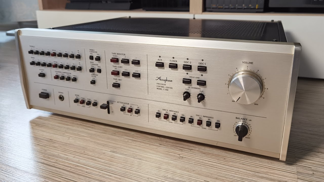 Accuphase C-240 serviso ir apžvalgos reportažas