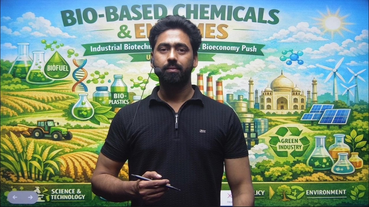Bio-Based Chemicals | India's Bioeconomy Push | Current Affairs | UPSC PYQs | GyanMade IAS