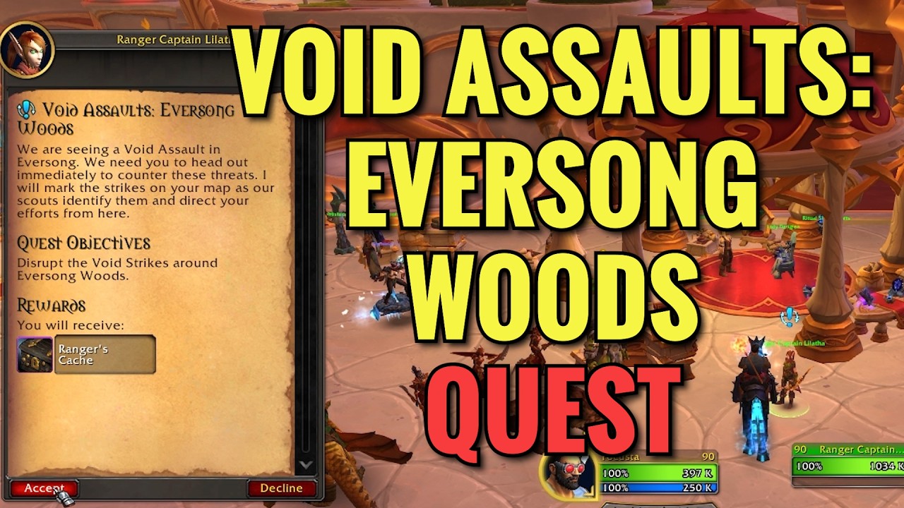 Void Assaults: Eversong Woods Quest (WoW Midnight)